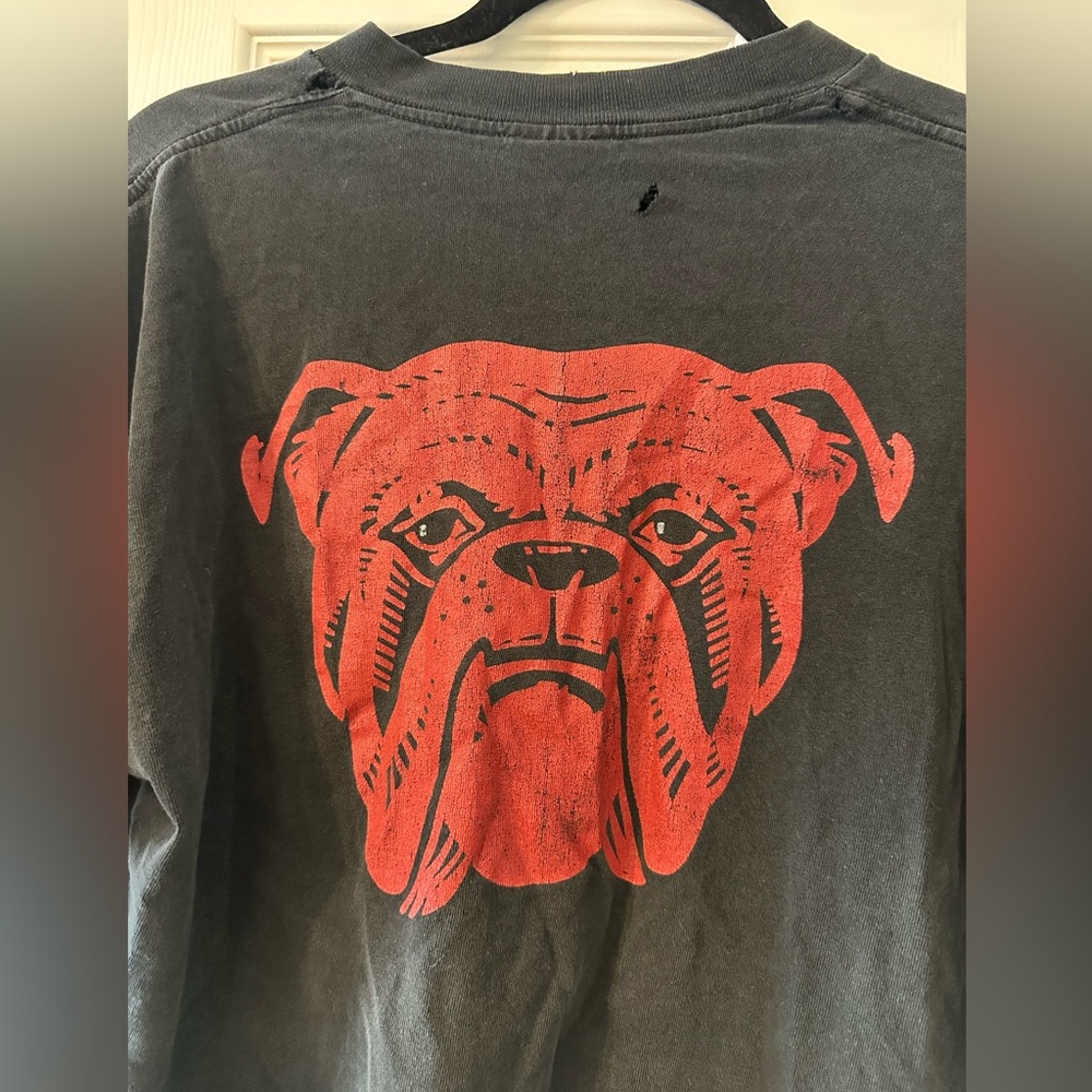 Red Dog Black UGA Distressed T-Shirt